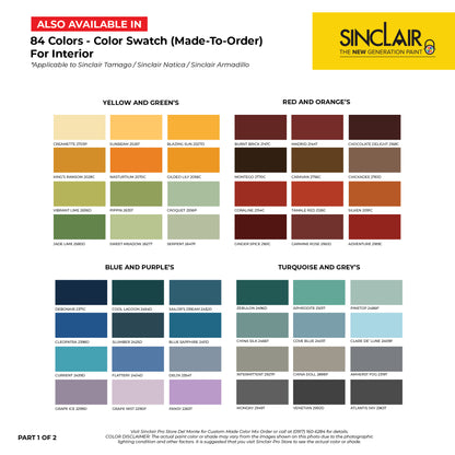 SINCLAIR ARMADILLO ULTRA CLEAN (INTERIOR COLORS) - High-Performance Polyurethane Paint