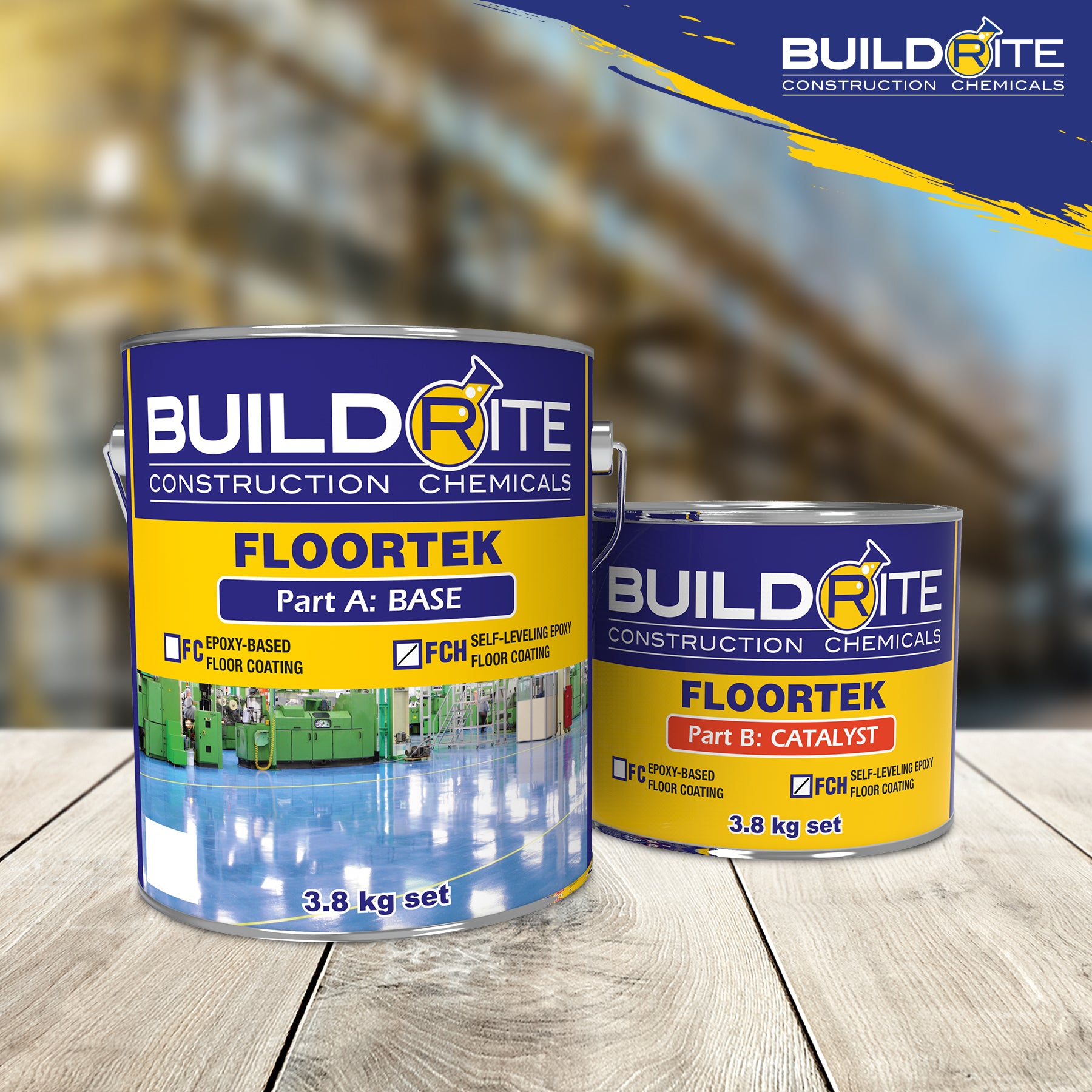 BUILDRITE FLOORTEK FCH (Beige) 3.8 Kg set