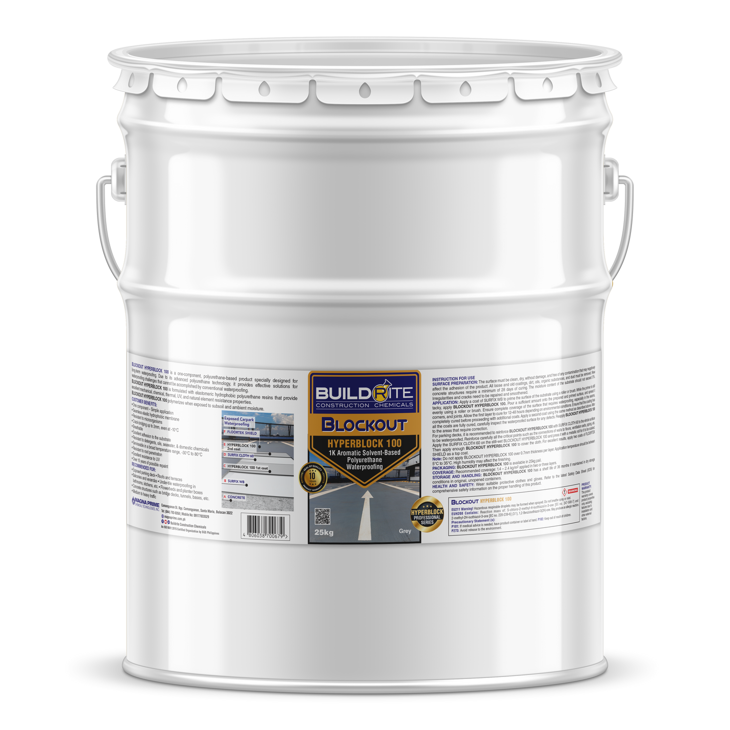 BUILDRITE HYPERBLOCK 100 GRAY