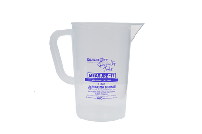 BUILDRITE SPECIALTY TOOLS MEASURE-IT MEASURING CONTAINER PITCHER 1 Liter