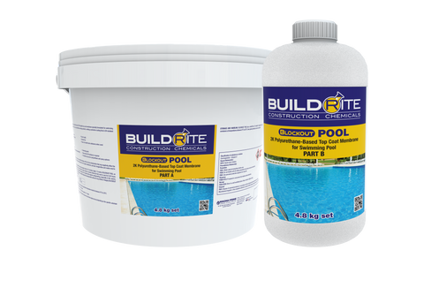 Buildrite Blockout Pool Aqua Blue Gallon Set