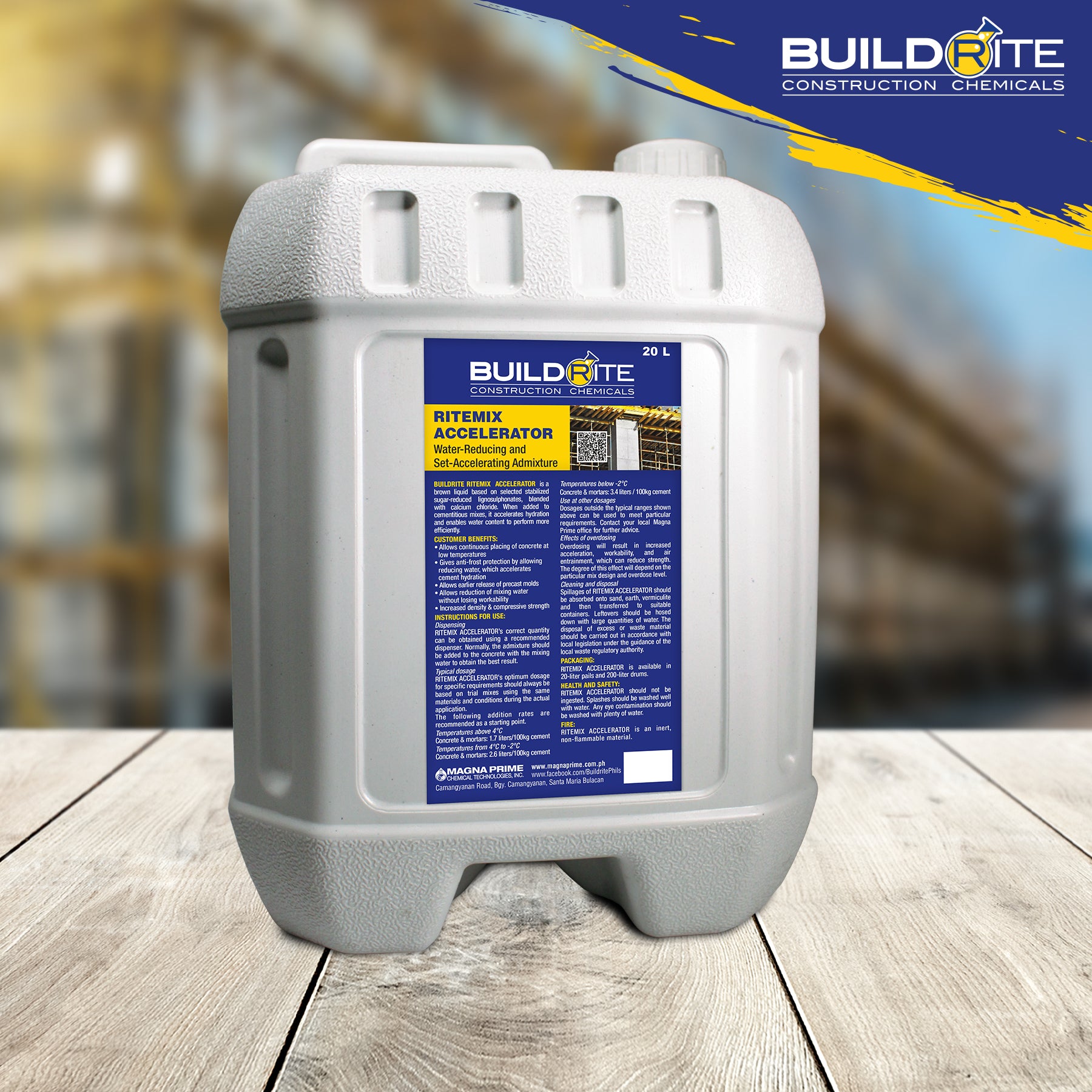 BUILDRITE RITEMIX ACCELERATOR (20L/cby)