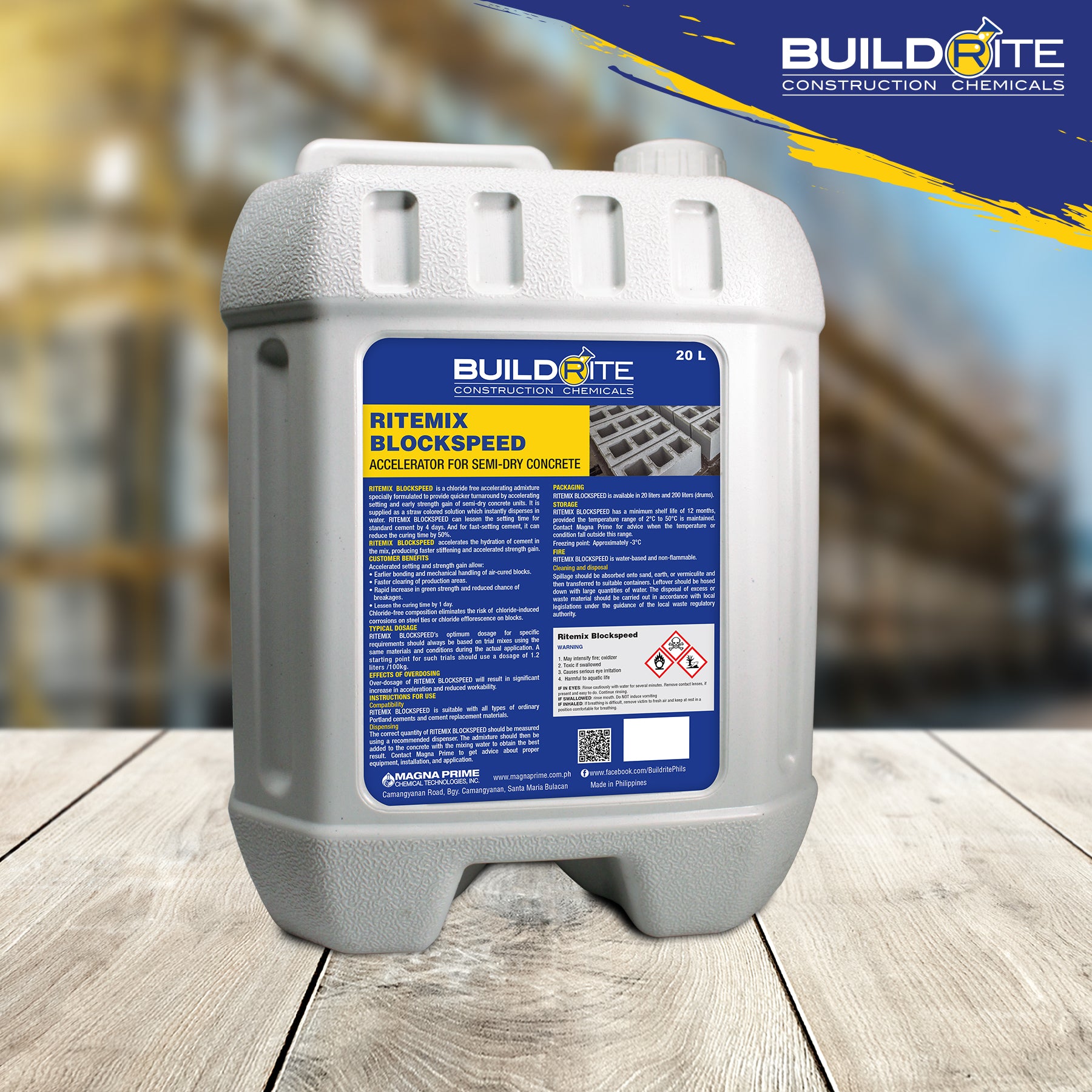 BUILDRITE RITEMIX BLOCKSPEED 25kg/cby – Magna Prime Shop