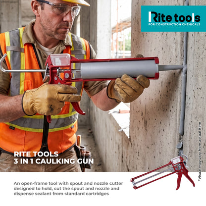 RITE TOOLS RT 29-557 CAULKING GUN 3IN1