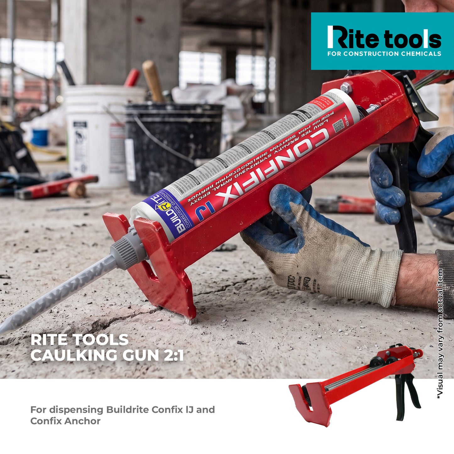 RITE TOOLS MANUAL CAULKING GUN 2:1
