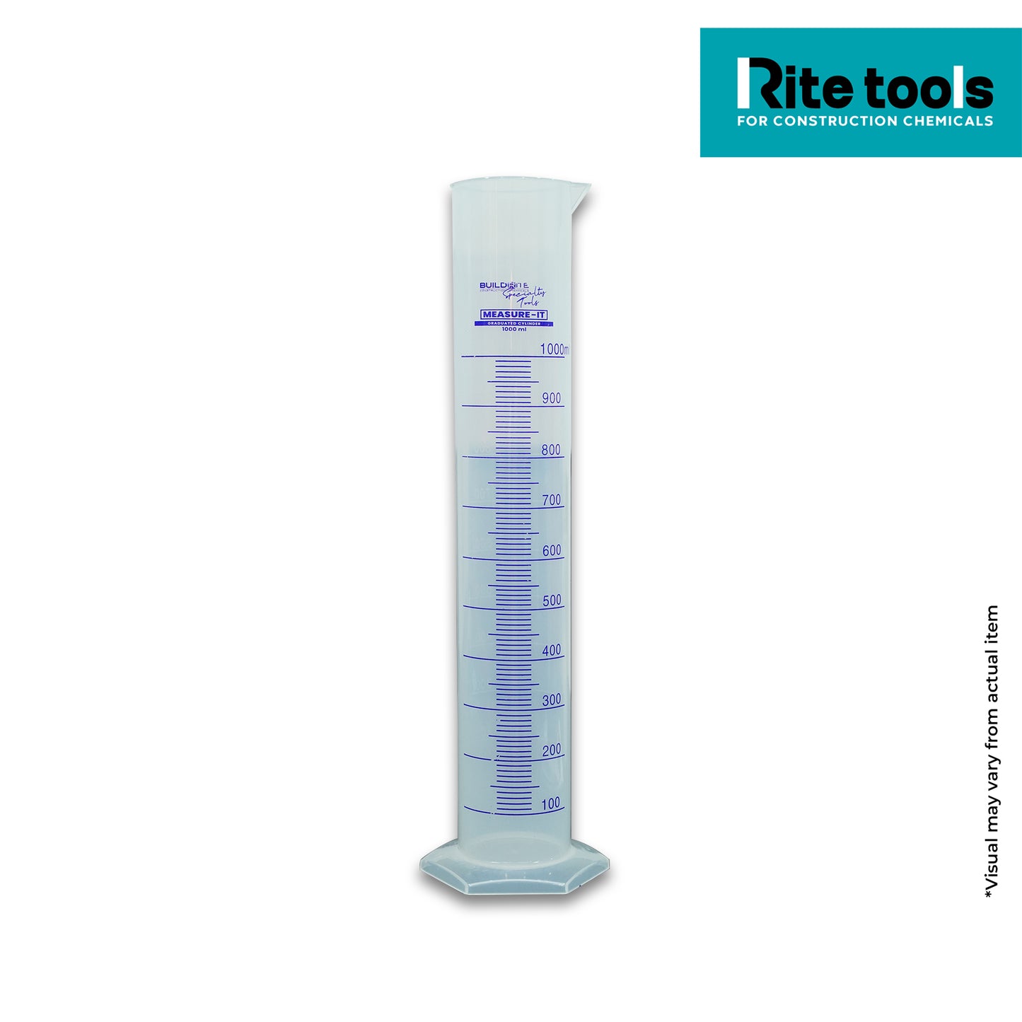 RITE TOOLS MEASURE-IT GRADUATED CYLINDER 1000ml