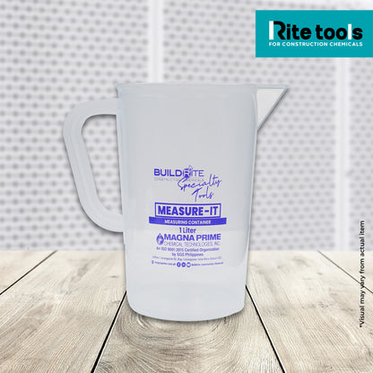 RITE TOOLS MEASURE-IT MEASURING CONTAINER PITCHER 1 Liter
