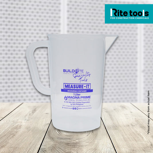 RITE TOOLS MEASURE-IT MEASURING CONTAINER PITCHER 1 Liter