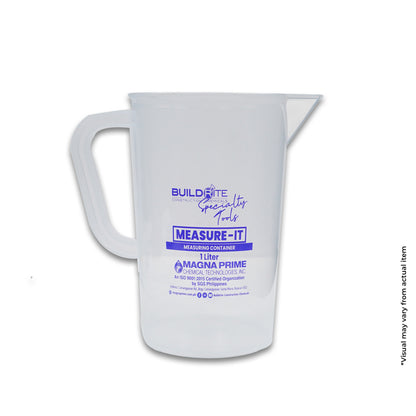 RITE TOOLS MEASURE-IT MEASURING CONTAINER PITCHER 1 Liter