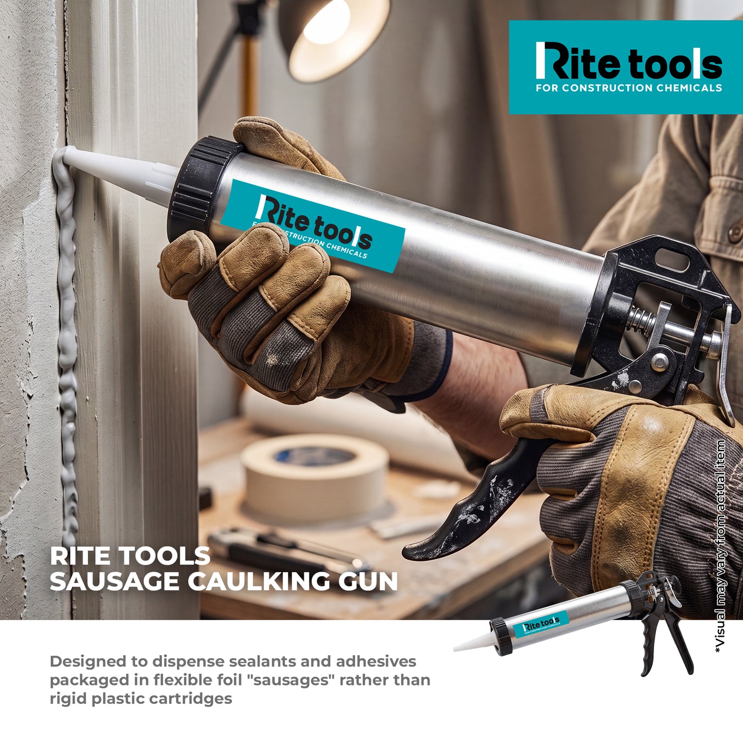 RITE TOOLS RT 29-540 SAUSAGE CAUKLING GUN 600ML