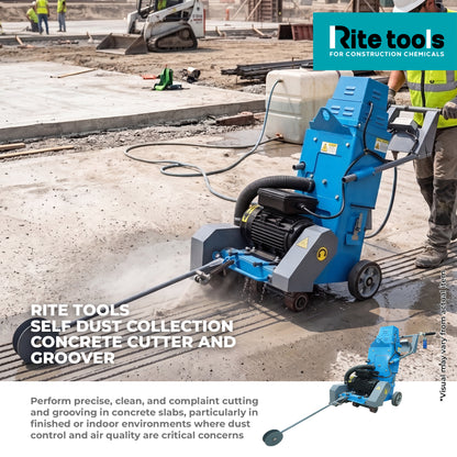 RITE TOOLS SELF DUST COLLECTION CONCRETE CUTTER AND GROOVER
