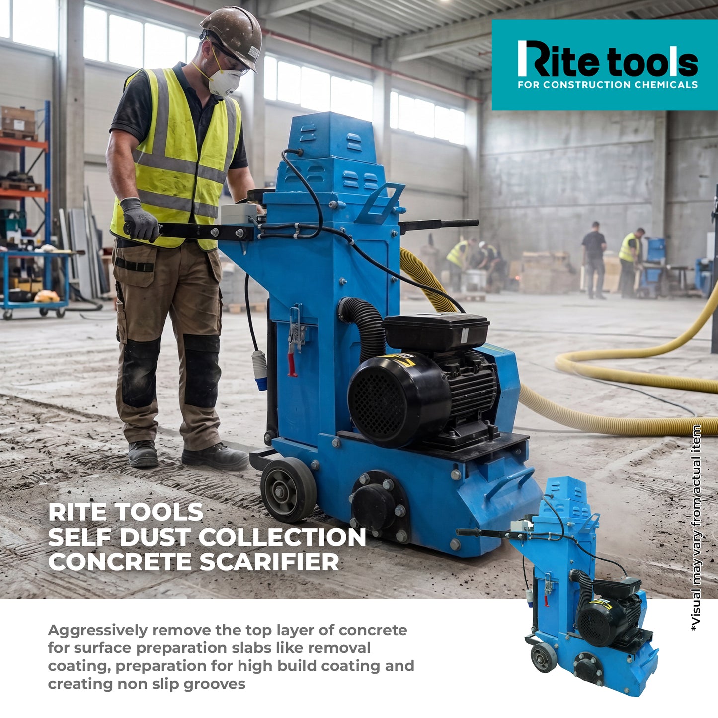 RITE TOOLS SELF DUST COLLECTION CONCRETE SCARIFIER