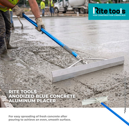 RITE TOOLS ANODIZED BLUE CONCRETE ALUMINUM PLACER