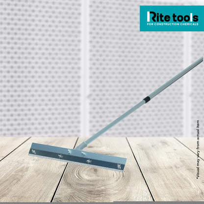 RITE TOOLS NOTCHED TROWEL WITH JAGGED TOOTH AND HANDLE