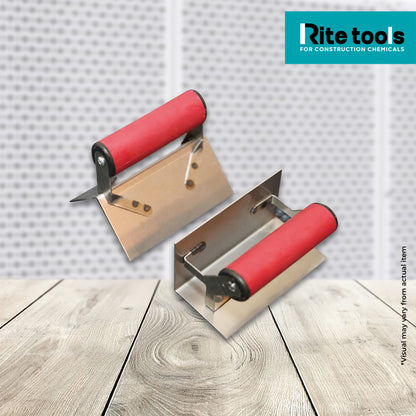 RITE TOOLS HIGH CARBON STEEL CORNER TROWEL SET (Inner and Outer Corner Set)