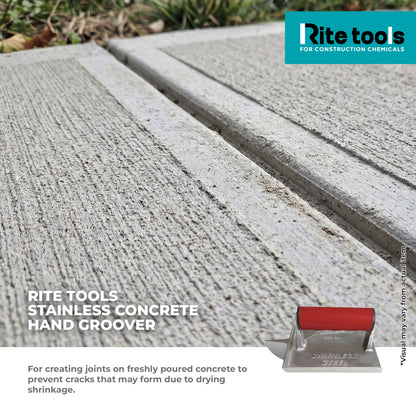 RITE TOOLS STAINLESS CONCRETE HAND GROOVER