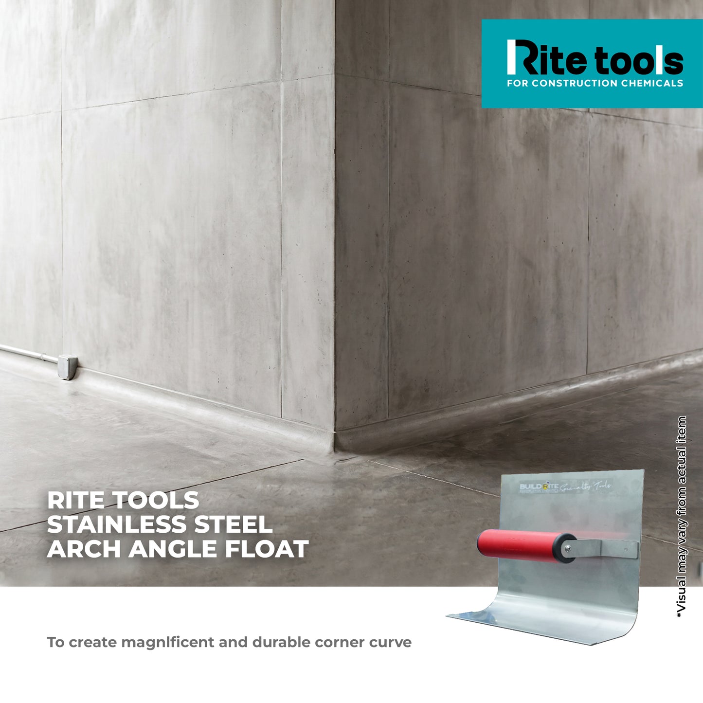 RITE TOOLS STAINLESS STEEL ARCH ANGLE FLOAT
