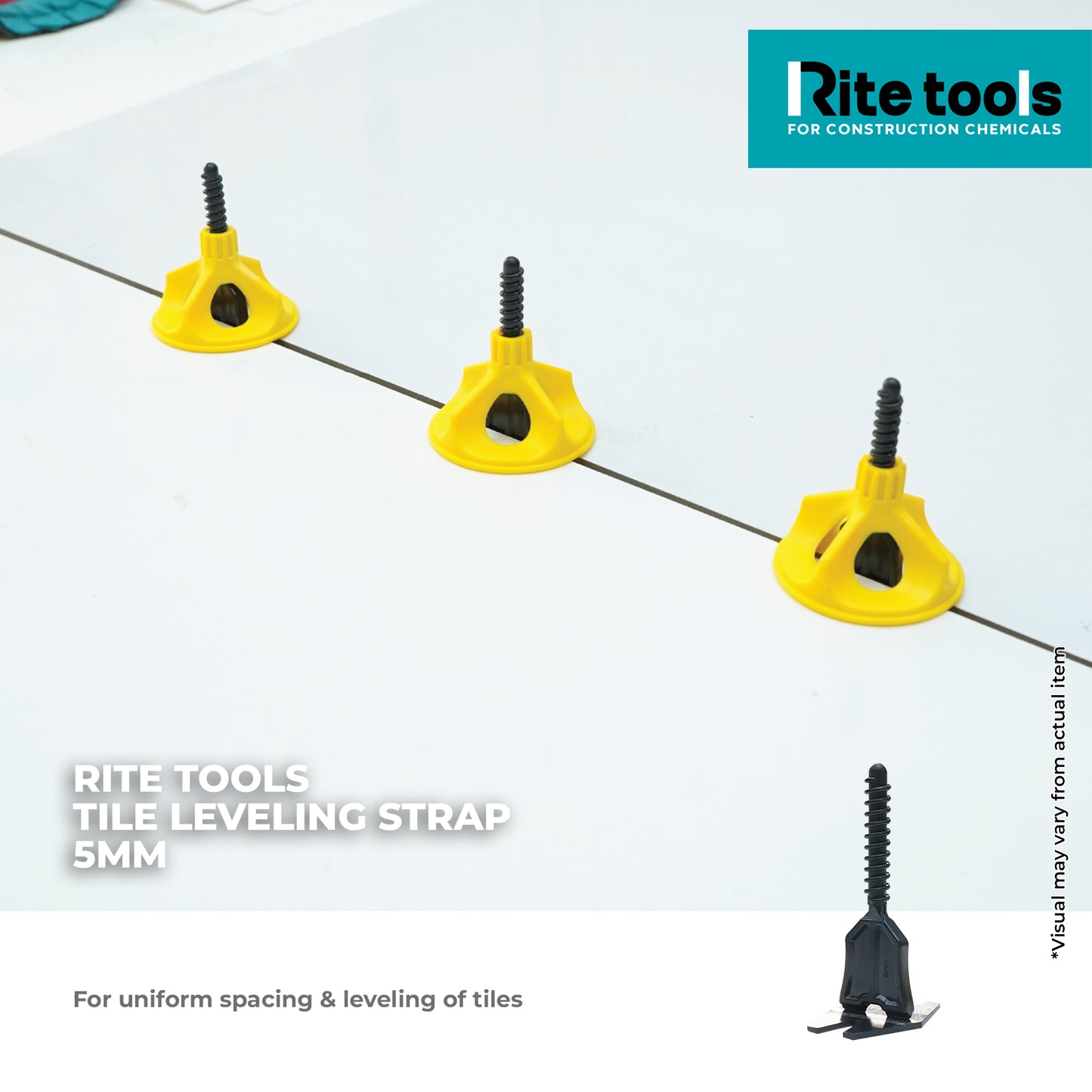 RITE TOOLS TILE LEVELLING STRAP 5MM (100PCS/PACK)