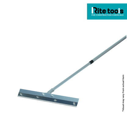 RITE TOOLS NOTCHED TROWEL WITH JAGGED TOOTH AND HANDLE