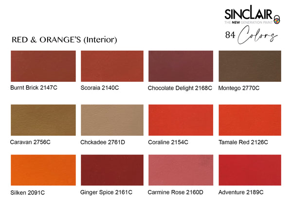 SINCLAIR NATICA WATERPROOFING PAINT INTERIOR COLORS