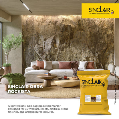 SINCLAIR OBRA ROCKISTA - Lightweight Cementitious Mortar for Artistic Wall Finishes