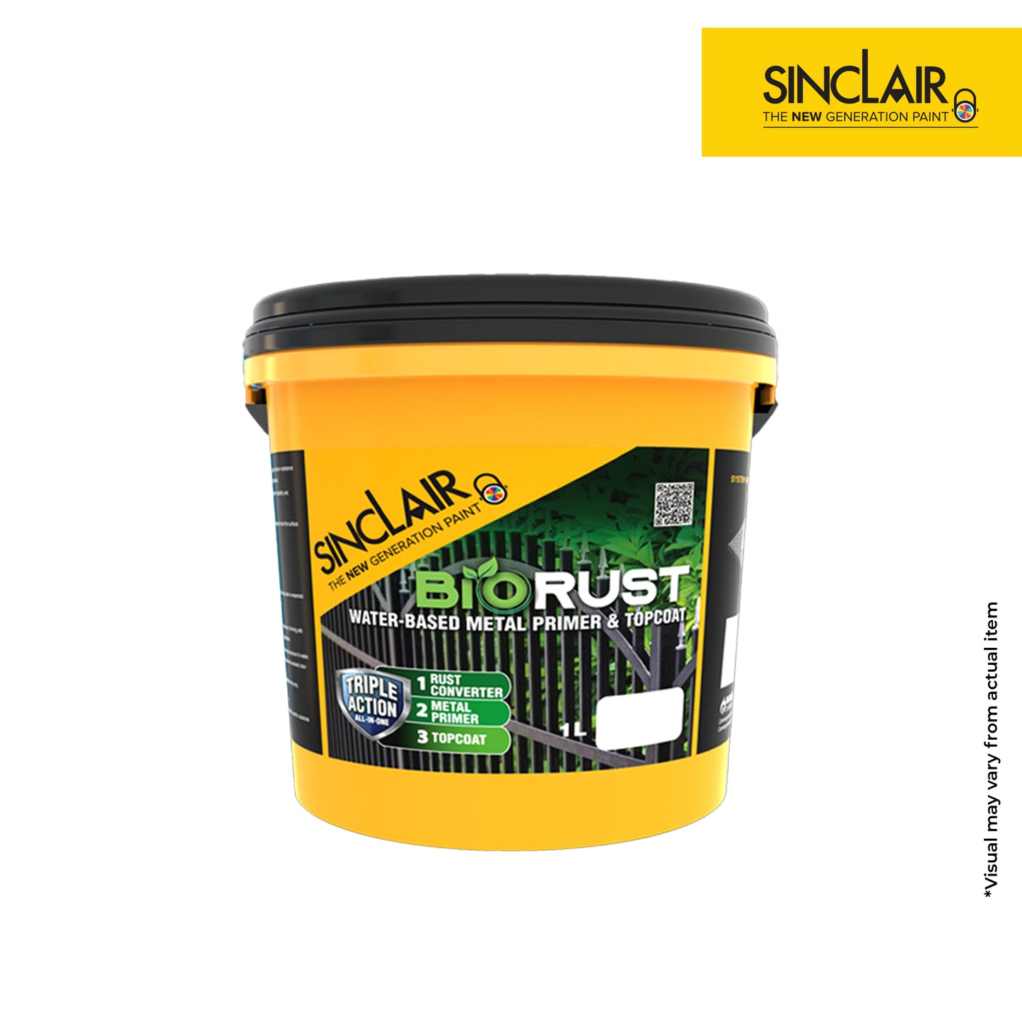 SINCLAIR BIORUST 1L WATER-BASED METAL PRIMER AND TOPCOAT