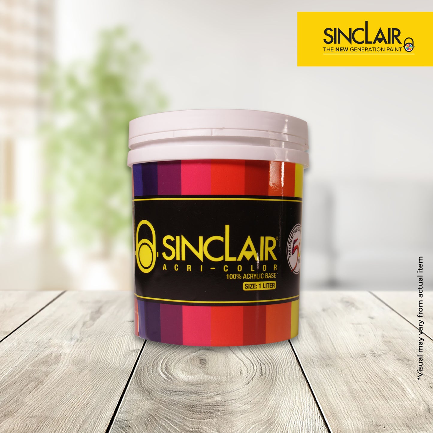 SINCLAIR ACRI COLOR 1L - Acrylic Water-Based Flat-Finish Paint