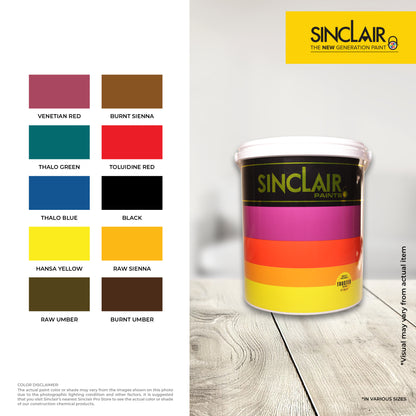 SINCLAIR ACRI COLOR 4L - Acrylic Water-Based Flat-Finish Paint