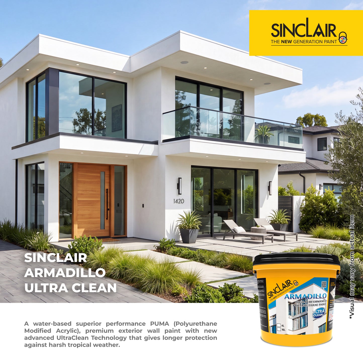 SINCLAIR ARMADILLO ULTRA CLEAN - High-Performance Polyurethane Paint
