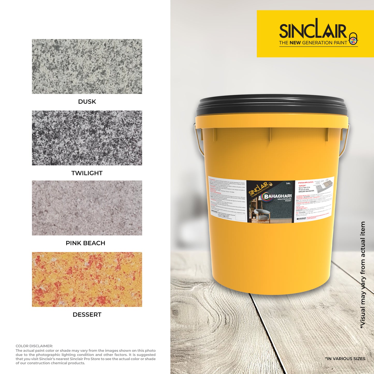 SINCLAIR BAHAGHARI 16L - Multicolor Paint