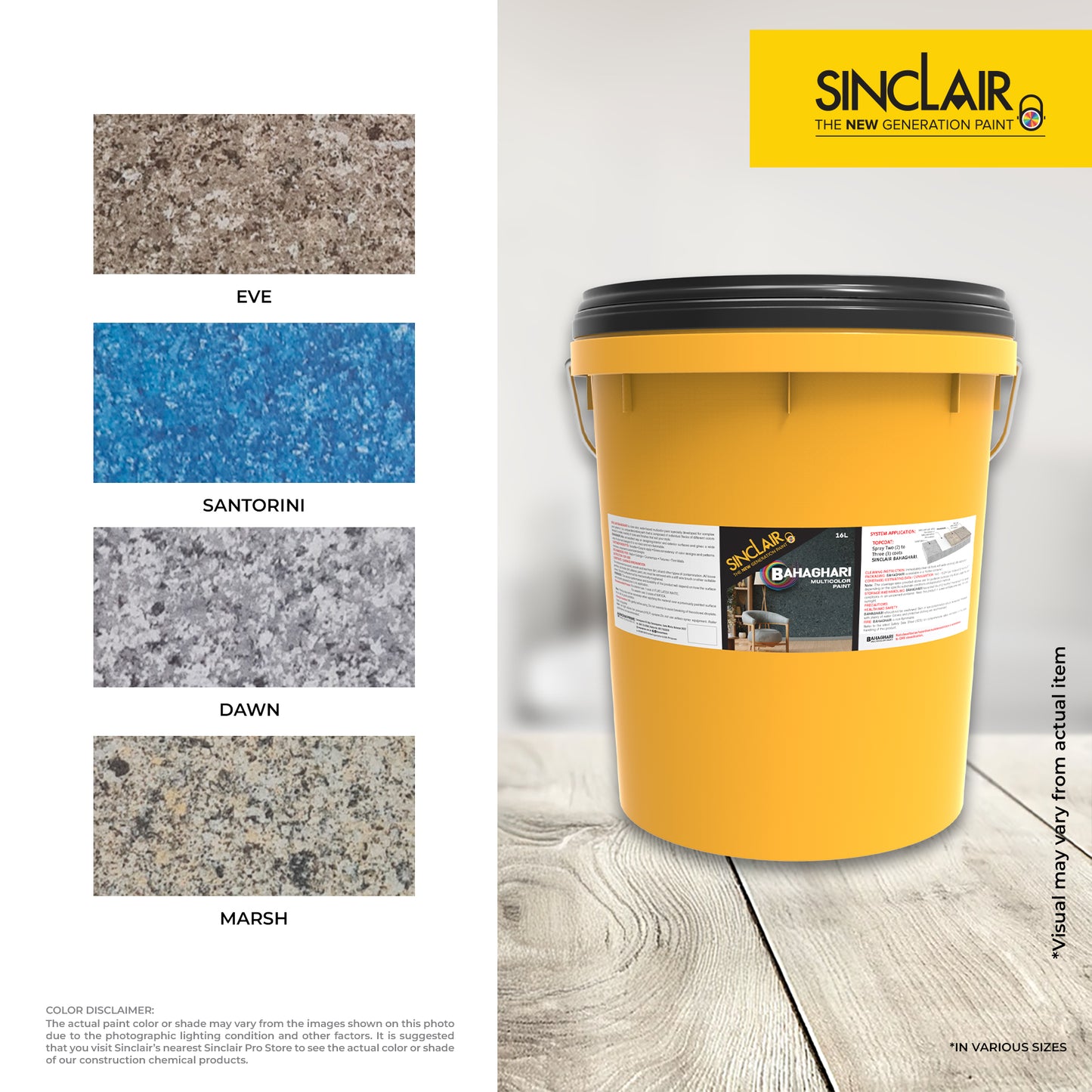 SINCLAIR BAHAGHARI 16L - Multicolor Paint