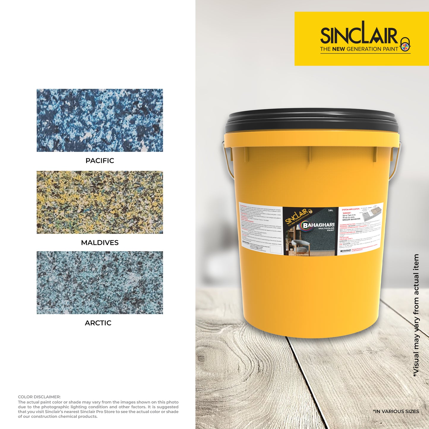 SINCLAIR BAHAGHARI 16L - Multicolor Paint