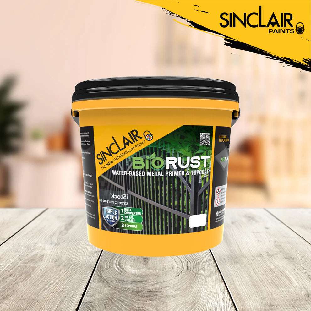 SINCLAIR BIORUST 4L WATER-BASED METAL PRIMER AND TOPCOAT