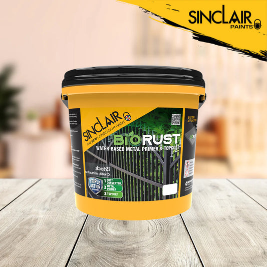 SINCLAIR BIORUST 4L WATER-BASED METAL PRIMER AND TOPCOAT GRAY