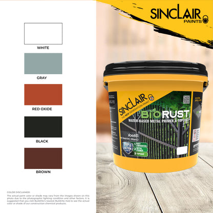 SINCLAIR BIORUST 4L WATER-BASED METAL PRIMER AND TOPCOAT