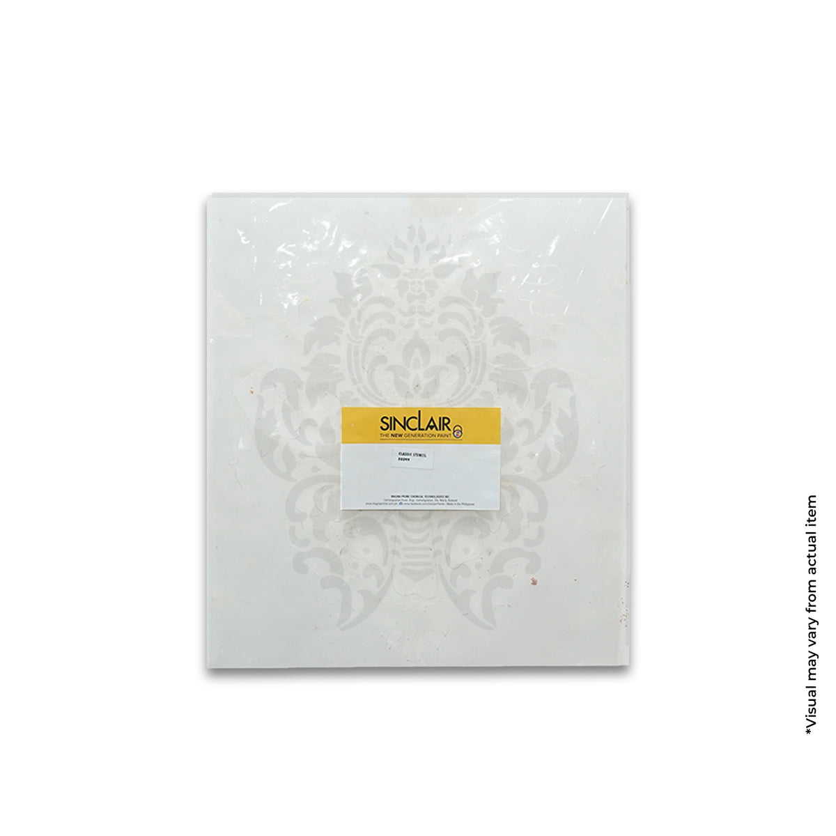 SINCLAIR DECORATIVE TOOLS CLASSIC STENCIL 80079