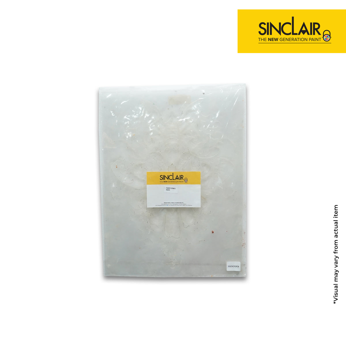 SINCLAIR DECORATIVE TOOLS CLASSIC STENCIL 80099