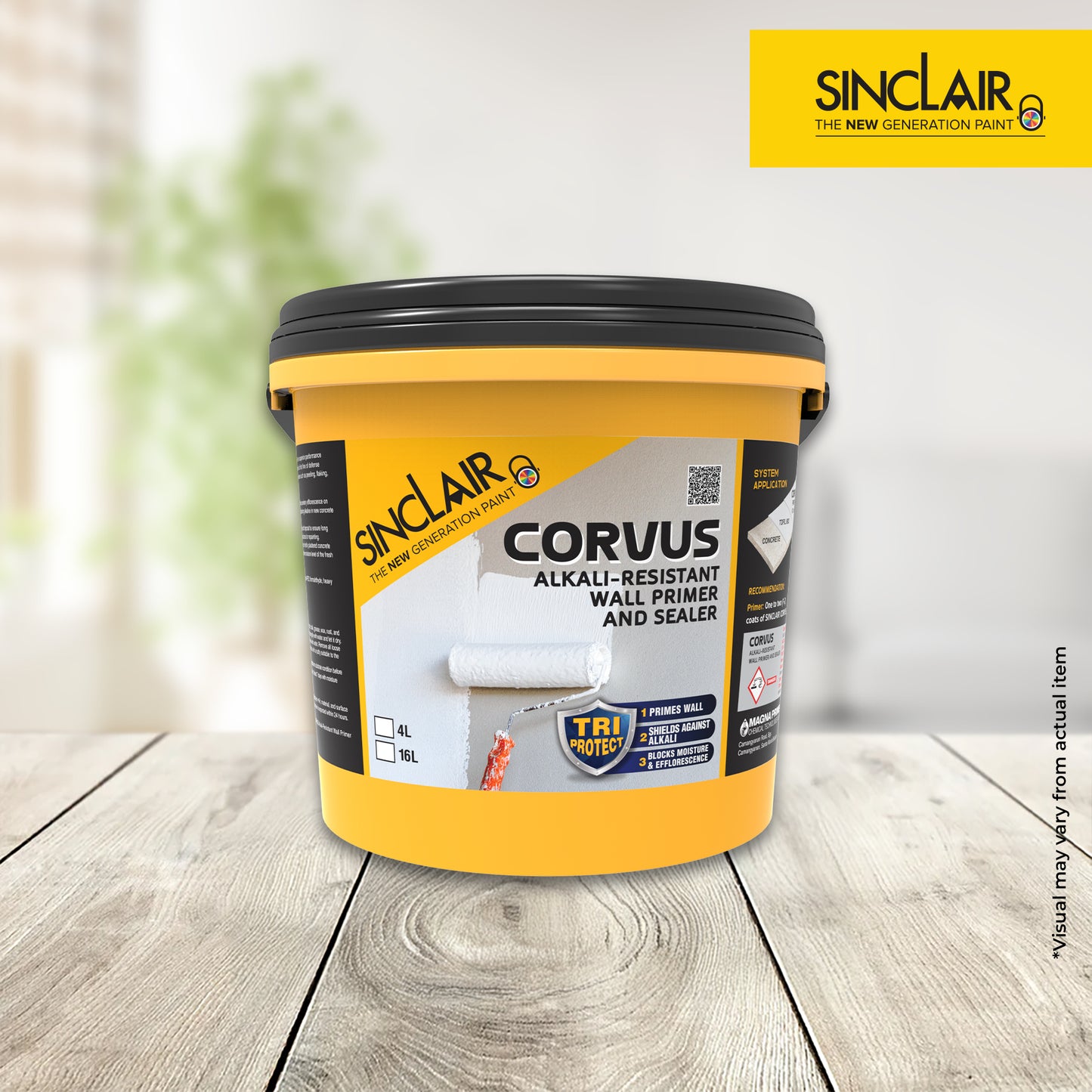 SINCLAIR CORVUS 4L - Alkali-Resistant Wall Primer and Sealer