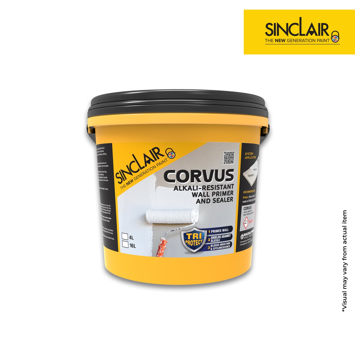 SINCLAIR CORVUS 4L - Alkali-Resistant Wall Primer and Sealer