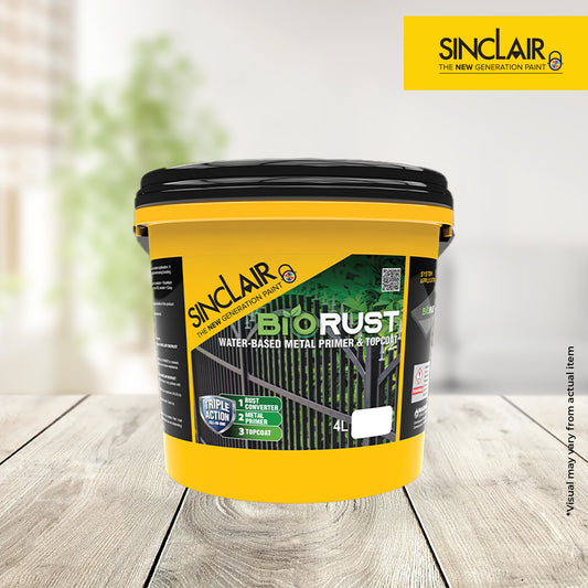 SINCLAIR BIORUST 4L WATER-BASED METAL PRIMER AND TOPCOAT