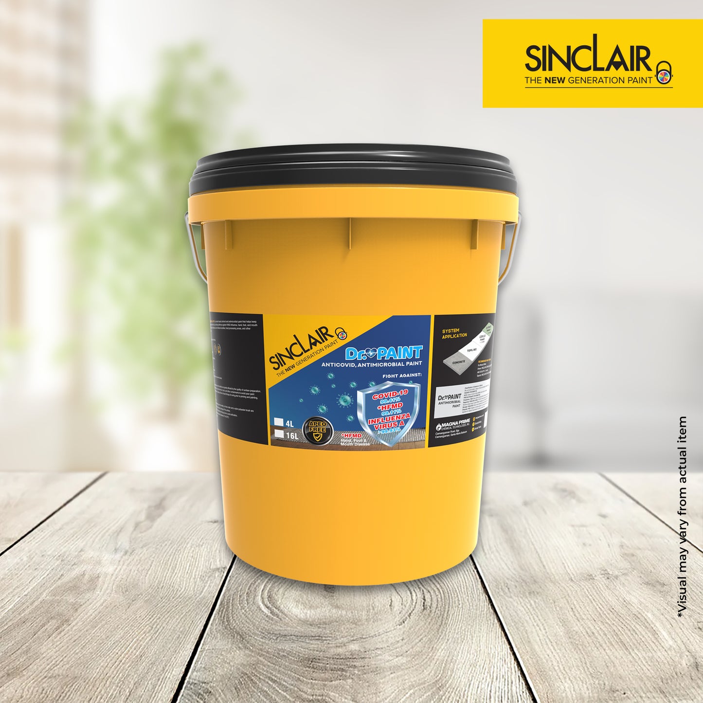 SINCLAIR DR. PAINT (NEUTRAL COLORS) - Anti-COVID & Anti-Microbial Paint