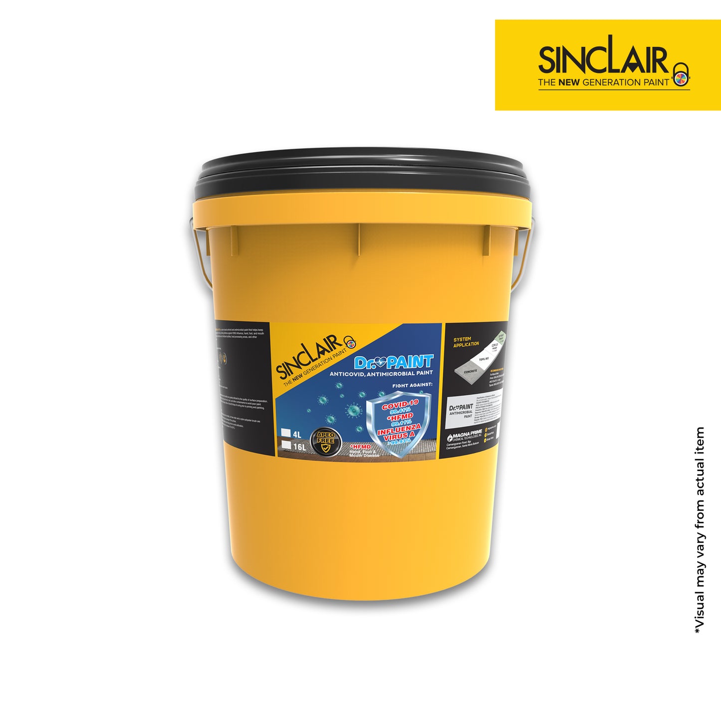 SINCLAIR DR. PAINT (NEUTRAL COLORS) - Anti-COVID & Anti-Microbial Paint