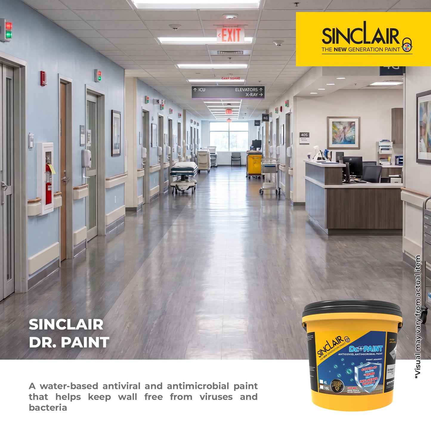 SINCLAIR DR. PAINT (NEUTRAL COLORS) - Anti-COVID & Anti-Microbial Paint