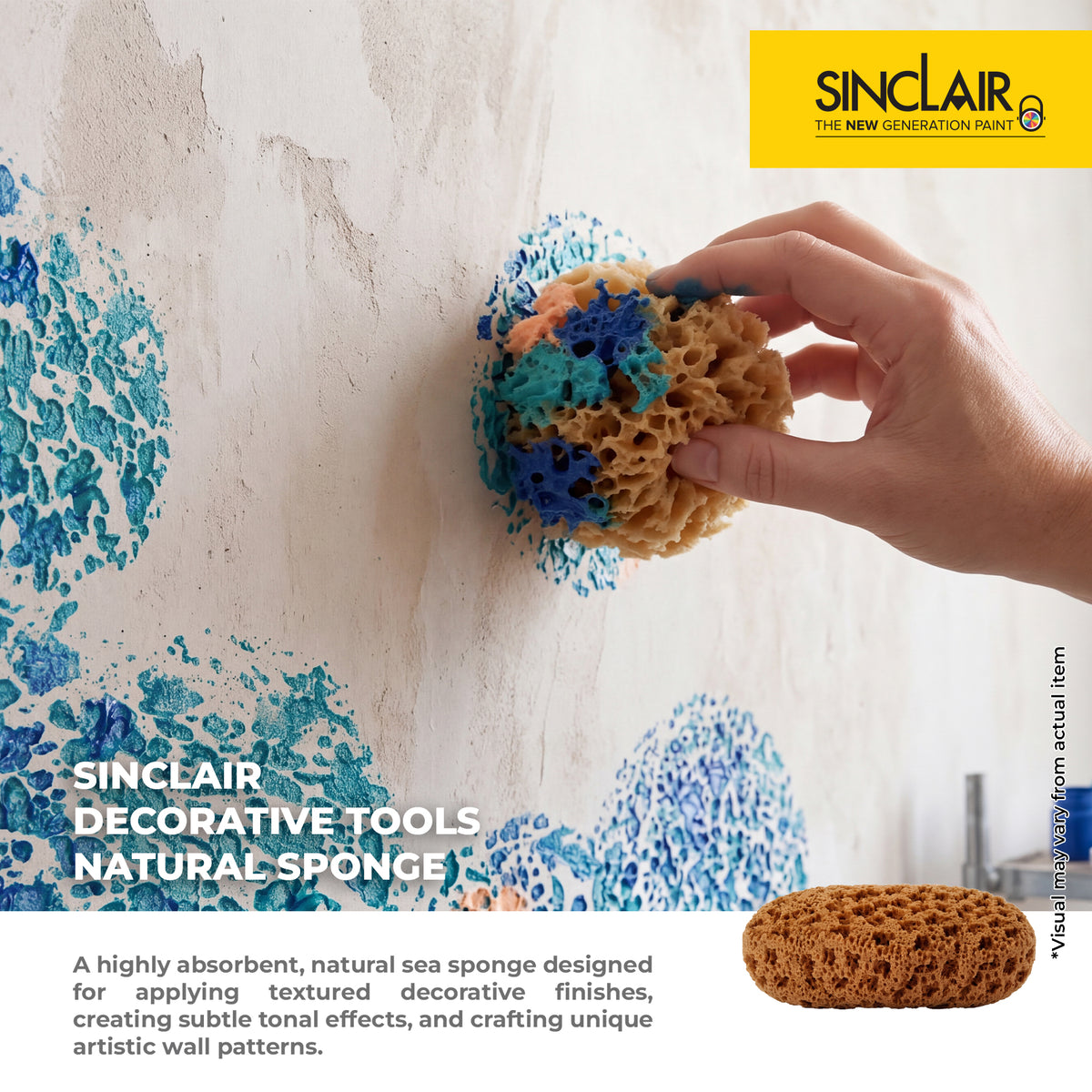 SINCLAIR DECORATIVE TOOLS NATURAL SPONGE