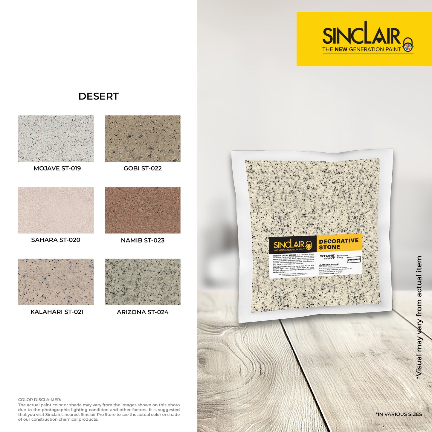SINCLAIR STONE PAINT 7.3KG - Stone Decorative Paint