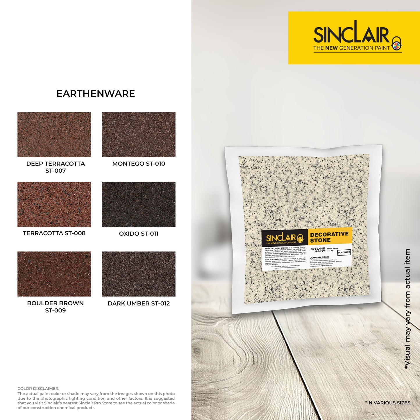 SINCLAIR STONE PAINT 7.3KG - Stone Decorative Paint