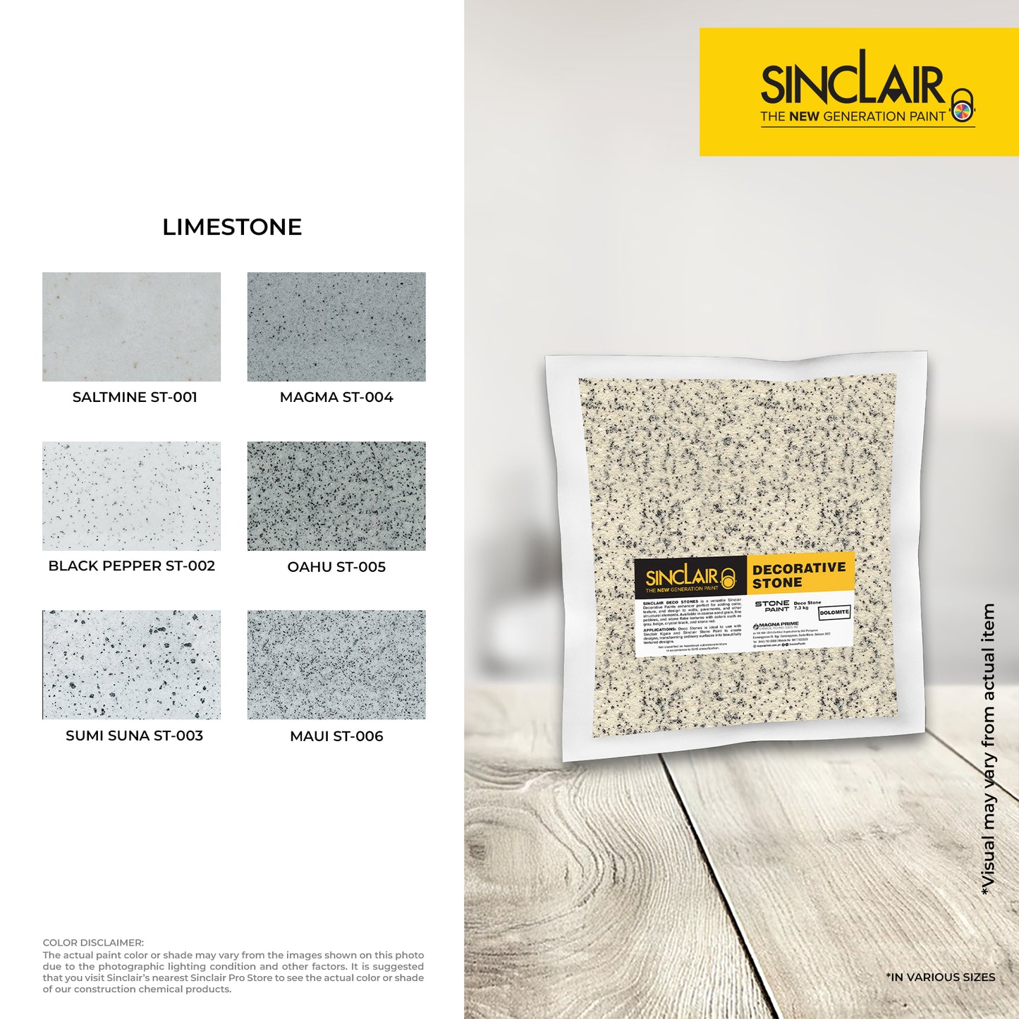 SINCLAIR STONE PAINT 7.3KG - Stone Decorative Paint