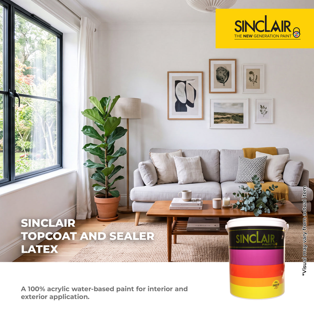 SINCLAIR TOPCOAT AND SEALER LATEX - Acrylic Water-Based Topcoat and Sealer