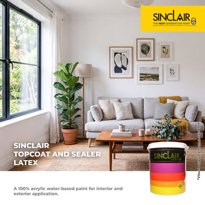SINCLAIR TOPCOAT AND SEALER LATEX - Acrylic Water-Based Topcoat and Sealer