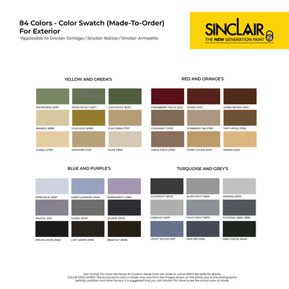 SINCLAIR NATICA (EXTERIOR COLORS) - Waterproofing Paint